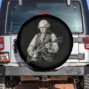 George Washington Rock Star Portrait Spare Tire Cover Funny Electric Guitar Player Founding Father Patriotic Graphic