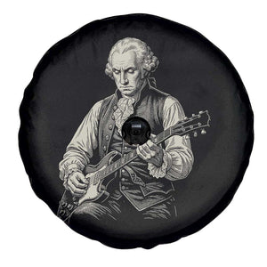 George Washington Rock Star Portrait Spare Tire Cover Funny Electric Guitar Player Founding Father Patriotic Graphic