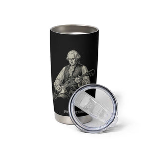 George Washington Rock Star Portrait Tumbler Cup Funny Electric Guitar Player Founding Father Patriotic Graphic