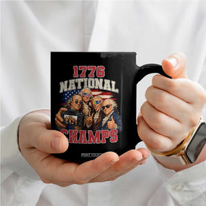 1776 National Champs Funny Founding Fathers Selfie Graphic Coffee Mug George Washington and Ben Franklin Cool Sunglasses Patriotic