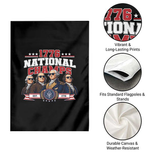 1776 National Champs Est 1776 Vintage Seal Garden Flag Funny Cool Sunglasses Presidents and Founding Fathers Sports Style Patriotic TS02 Print Your Wear