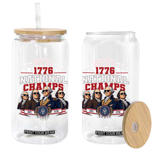 1776 National Champs Est 1776 Vintage Seal Glass Can Funny Cool Sunglasses Presidents and Founding Fathers Sports Style Patriotic TS02 Print Your Wear