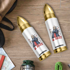 And Bake Funny Benjamin Franklin Patriotic Graphic Matching Bullet Tumbler Vintage Founding Father Distressed Stars and Lightning Bolts Dynamic Duo