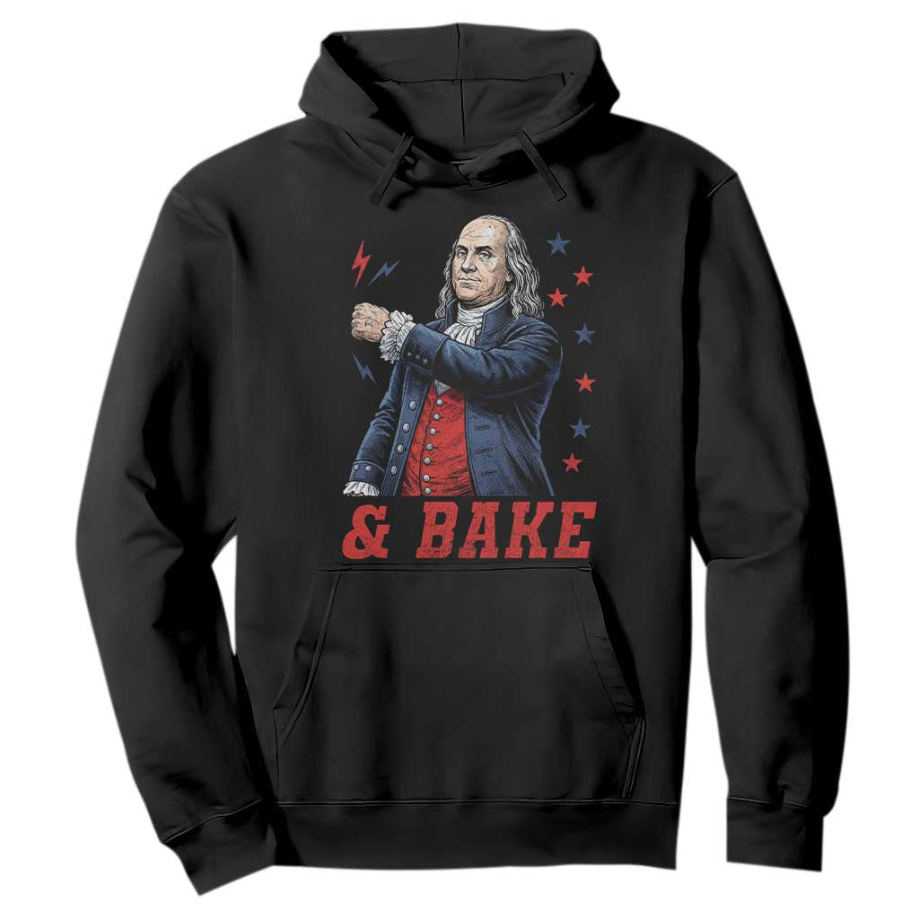 And Bake Funny Benjamin Franklin Patriotic Graphic Matching Hoodie Vintage Founding Father Distressed Stars and Lightning Bolts Dynamic Duo