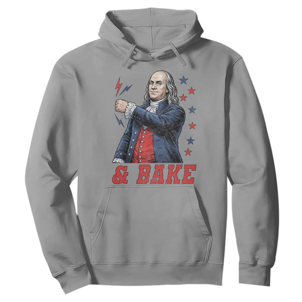 And Bake Funny Benjamin Franklin Patriotic Graphic Matching Hoodie Vintage Founding Father Distressed Stars and Lightning Bolts Dynamic Duo