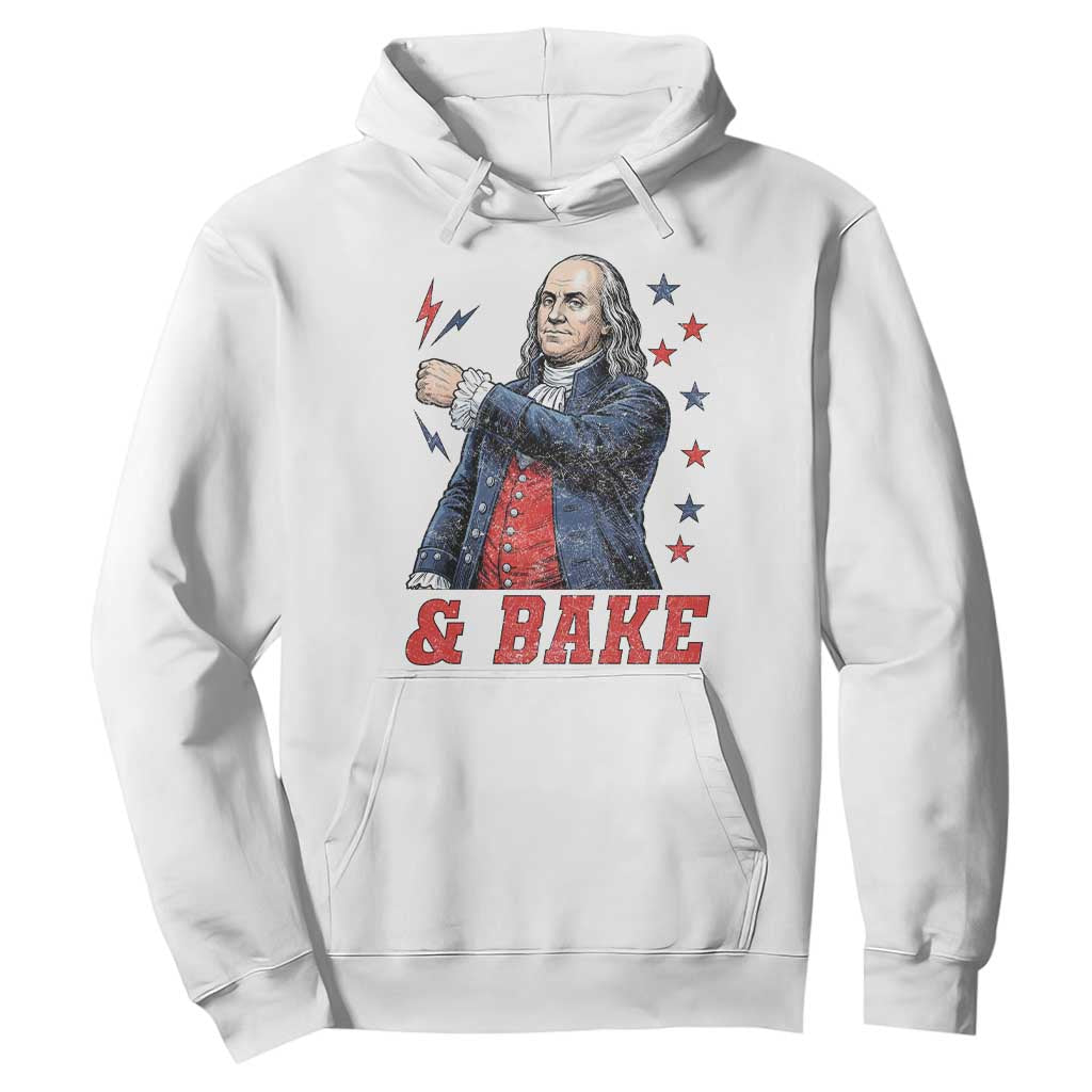 And Bake Funny Benjamin Franklin Patriotic Graphic Matching Hoodie Vintage Founding Father Distressed Stars and Lightning Bolts Dynamic Duo