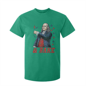 And Bake Funny Benjamin Franklin Patriotic Graphic Matching T Shirt For Kid Vintage Founding Father Distressed Stars and Lightning Bolts Dynamic Duo