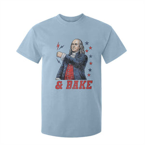 And Bake Funny Benjamin Franklin Patriotic Graphic Matching T Shirt For Kid Vintage Founding Father Distressed Stars and Lightning Bolts Dynamic Duo