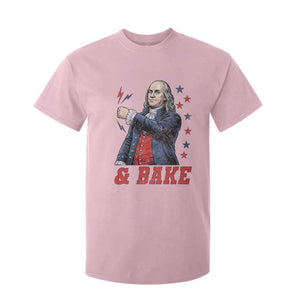 And Bake Funny Benjamin Franklin Patriotic Graphic Matching T Shirt For Kid Vintage Founding Father Distressed Stars and Lightning Bolts Dynamic Duo
