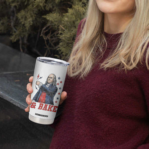 And Bake Funny Benjamin Franklin Patriotic Graphic Matching Tumbler Cup Vintage Founding Father Distressed Stars and Lightning Bolts Dynamic Duo