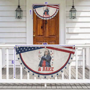 And Bake Funny Benjamin Franklin Graphic Matching Patriotic Fan Flag Vintage Founding Father Distressed Stars and Lightning Bolts Dynamic Duo