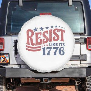 Resist Like Its 1776 Spare Tire Cover Vintage Distressed Patriotic Political Satire Graphic