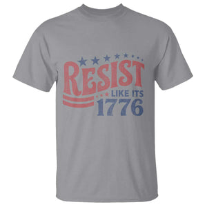 Resist Like Its 1776 T Shirt Vintage Distressed Patriotic Political Satire Graphic