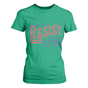 Resist Like Its 1776 T Shirt For Women Vintage Distressed Patriotic Political Satire Graphic