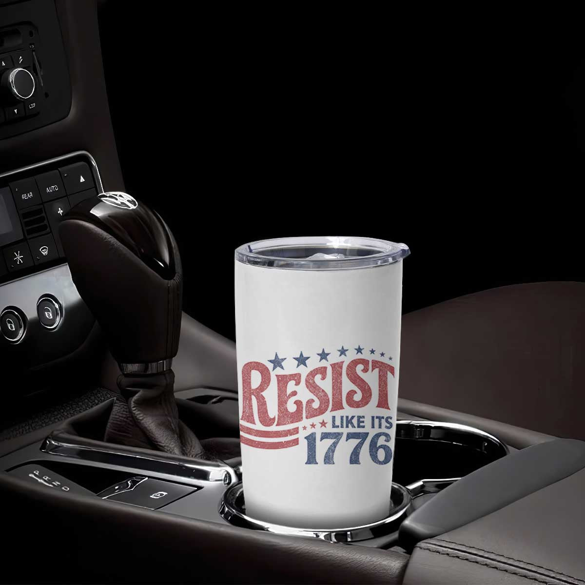 Resist Like Its 1776 Tumbler Cup Vintage Distressed Patriotic Political Satire Graphic TS02 Print Your Wear