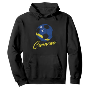 Curaçao Soccer Fans Distressed Flag Hoodie Football Heritage Pride Support
