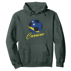 Curaçao Soccer Fans Distressed Flag Hoodie Football Heritage Pride Support