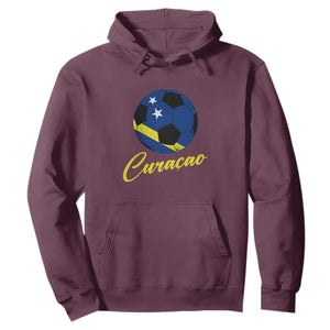 Curaçao Soccer Fans Distressed Flag Hoodie Football Heritage Pride Support