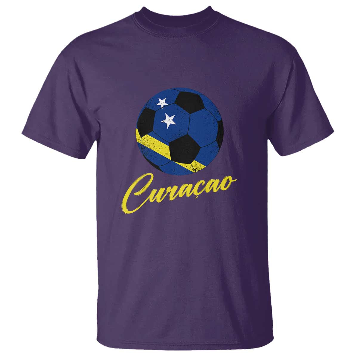 Curaçao Soccer Fans Distressed Flag T Shirt Football Heritage Pride Support