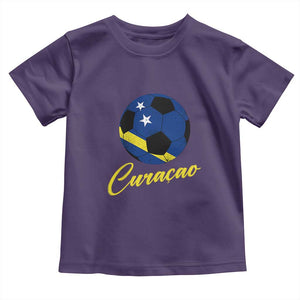 Curaçao Soccer Fans Distressed Flag Toddler T Shirt Football Heritage Pride Support