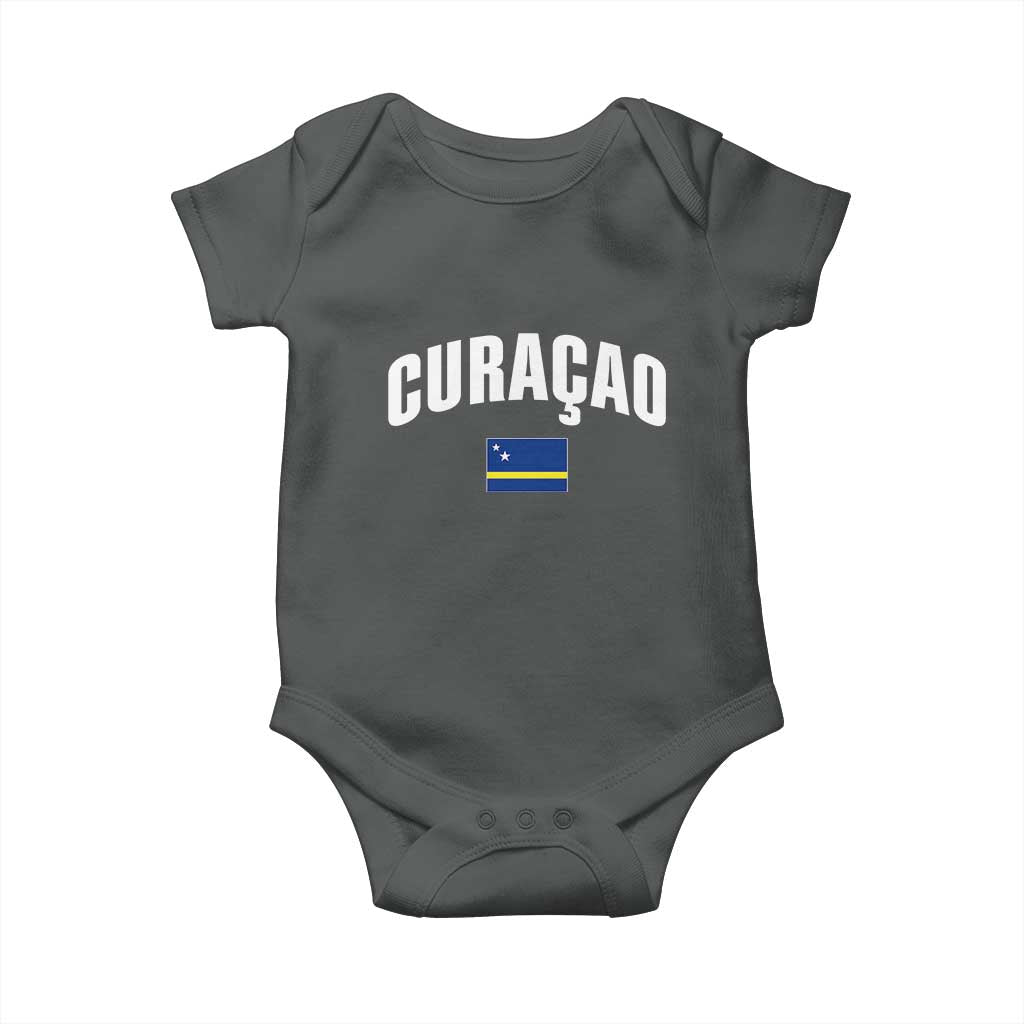 Curaçao National Flag Classic Heritage Baby Onesie Caribbean Pride Souvenir