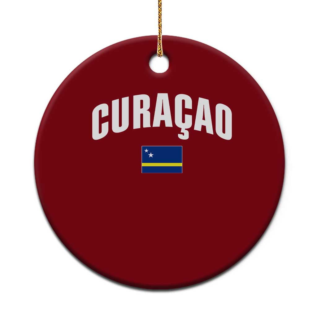 Curaçao National Flag Classic Heritage Ceramic Ornament Caribbean Pride Souvenir
