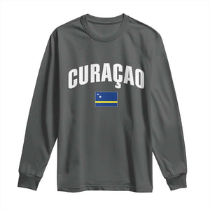 Curaçao National Flag Classic Heritage Long Sleeve Shirt Caribbean Pride Souvenir