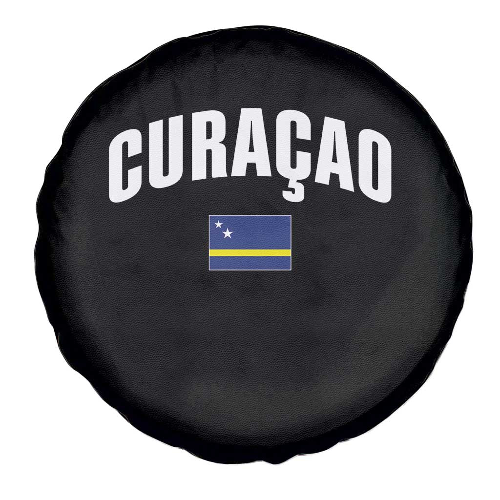 Curaçao National Flag Classic Heritage Spare Tire Cover Caribbean Pride Souvenir