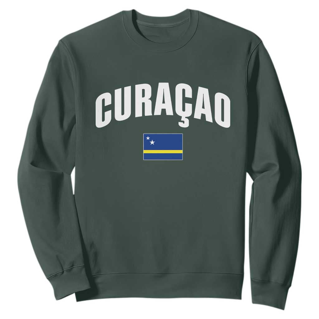 Curaçao National Flag Classic Heritage Sweatshirt Caribbean Pride Souvenir