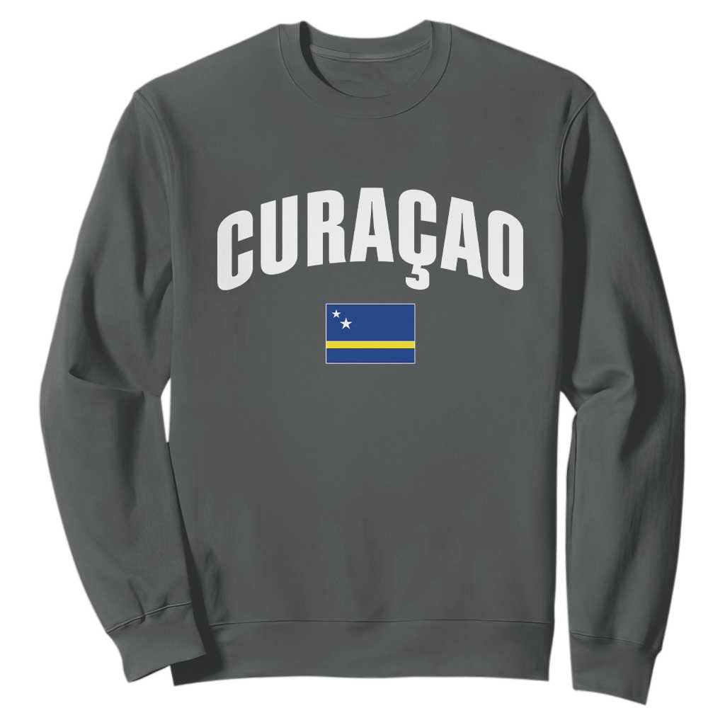 Curaçao National Flag Classic Heritage Sweatshirt Caribbean Pride Souvenir