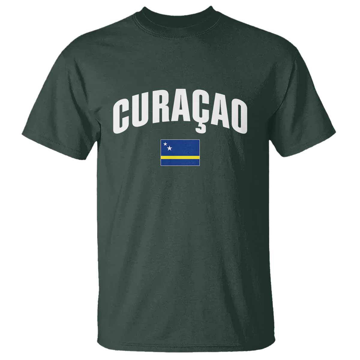 Curaçao National Flag Classic Heritage T Shirt Caribbean Pride Souvenir