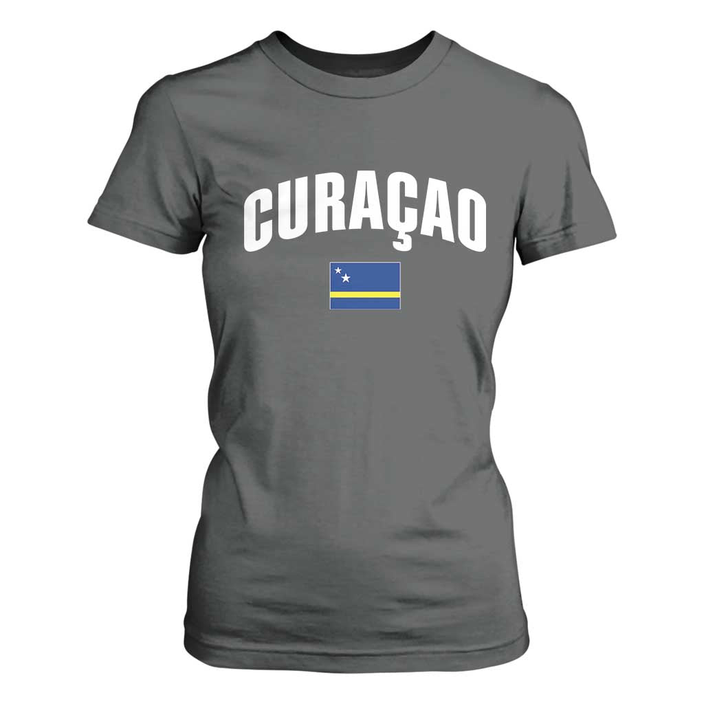 Curaçao National Flag Classic Heritage T Shirt For Women Caribbean Pride Souvenir