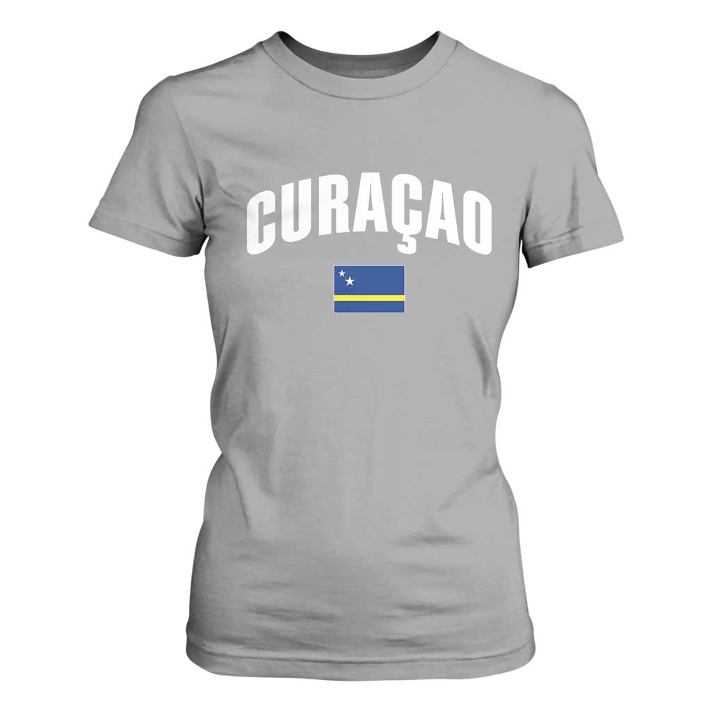 Curaçao National Flag Classic Heritage T Shirt For Women Caribbean Pride Souvenir