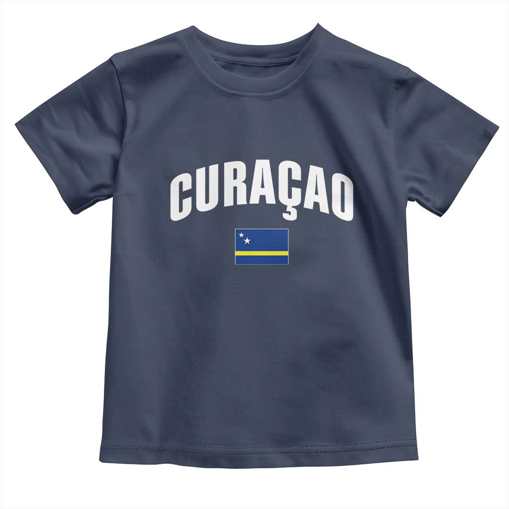 Curaçao National Flag Classic Heritage Toddler T Shirt Caribbean Pride Souvenir