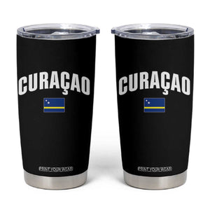 Curaçao National Flag Classic Heritage Tumbler Cup Caribbean Pride Souvenir