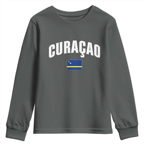 Curaçao National Flag Classic Heritage Youth Sweatshirt Caribbean Pride Souvenir
