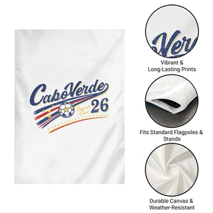Cabo Verde Soccer Club 26 National Pride Garden Flag Cape Verde Football Fans Retro Sporty Est. 2026 TS02 Print Your Wear