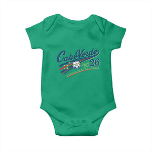 Cabo Verde Soccer Club 26 National Pride Baby Onesie Cape Verde Football Fans Retro Sporty Est. 2026 TS02 Irish Green Print Your Wear