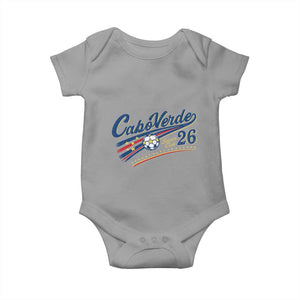 Cabo Verde Soccer Club 26 National Pride Baby Onesie Cape Verde Football Fans Retro Sporty Est. 2026