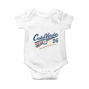 Cabo Verde Soccer Club 26 National Pride Baby Onesie Cape Verde Football Fans Retro Sporty Est. 2026