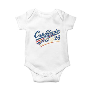 Cabo Verde Soccer Club 26 National Pride Baby Onesie Cape Verde Football Fans Retro Sporty Est. 2026 TS02 White Print Your Wear
