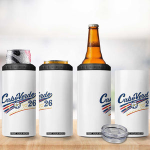 Cabo Verde Soccer Club 26 National Pride 4 in 1 Can Cooler Tumbler Cape Verde Football Fans Retro Sporty Est. 2026 TS02 Print Your Wear