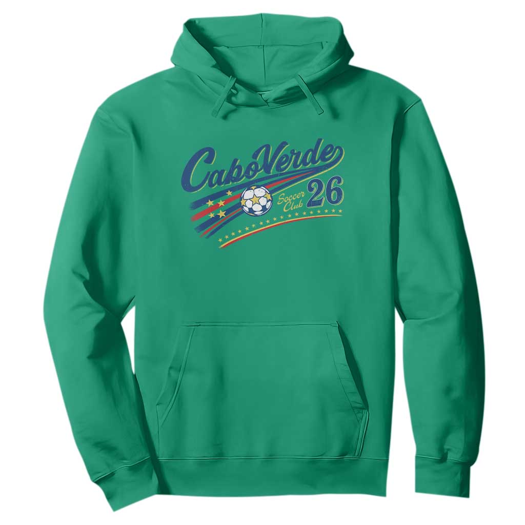Cabo Verde Soccer Club 26 National Pride Hoodie Cape Verde Football Fans Retro Sporty Est. 2026 TS02 Irish Green Print Your Wear