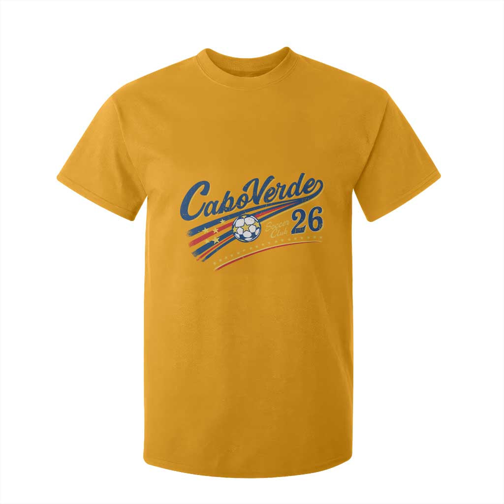 Cabo Verde Soccer Club 26 National Pride T Shirt For Kid Cape Verde Football Fans Retro Sporty Est. 2026