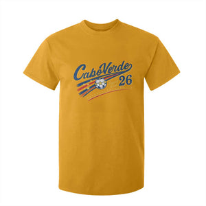 Cabo Verde Soccer Club 26 National Pride T Shirt For Kid Cape Verde Football Fans Retro Sporty Est. 2026 TS02 Gold Print Your Wear
