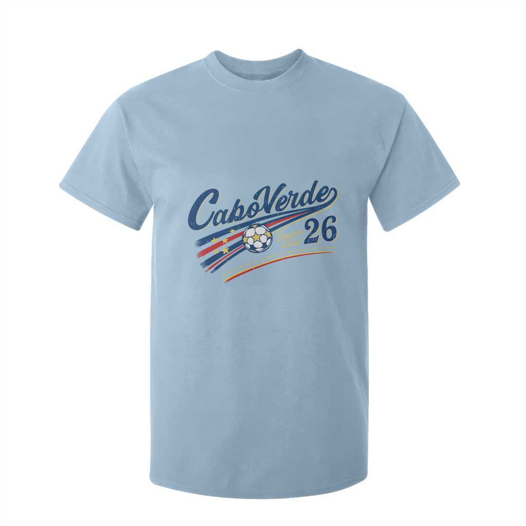 Cabo Verde Soccer Club 26 National Pride T Shirt For Kid Cape Verde Football Fans Retro Sporty Est. 2026