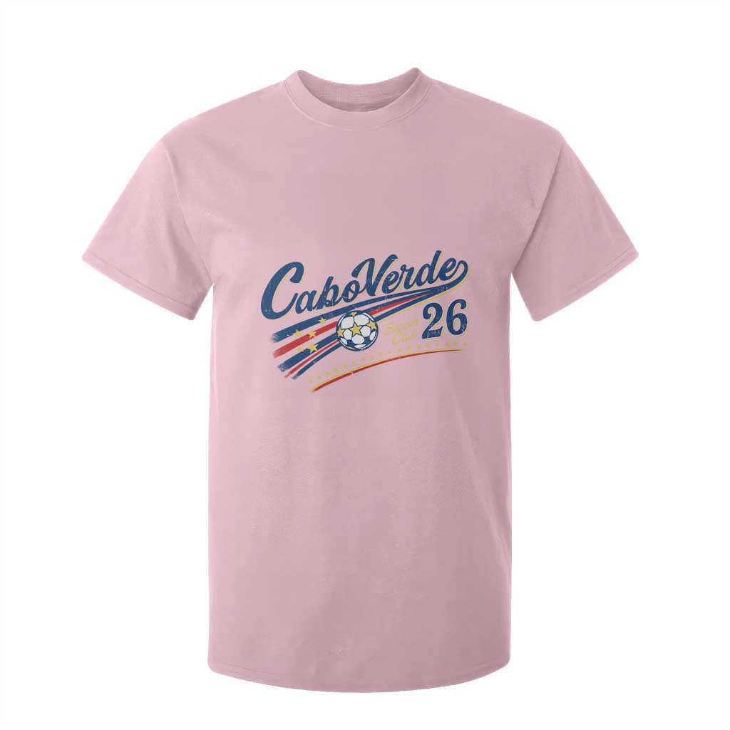 Cabo Verde Soccer Club 26 National Pride T Shirt For Kid Cape Verde Football Fans Retro Sporty Est. 2026