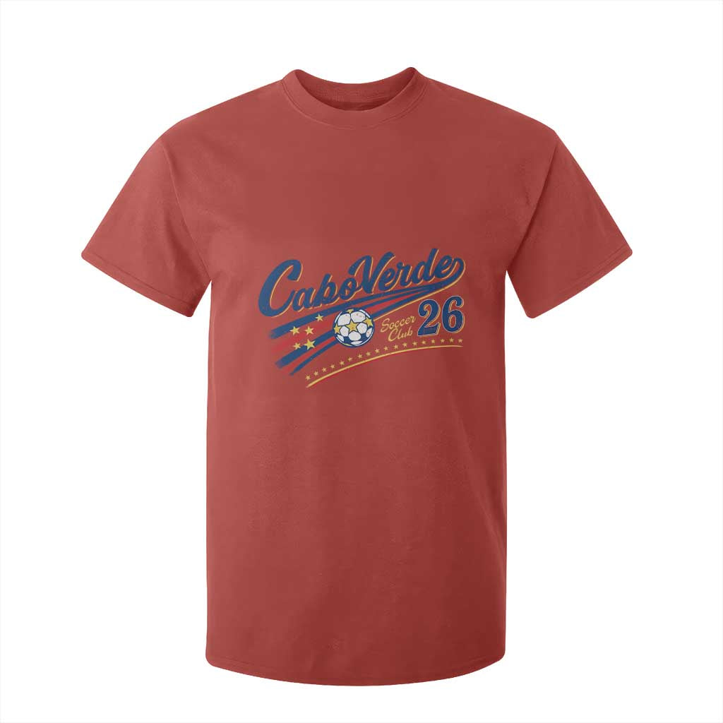 Cabo Verde Soccer Club 26 National Pride T Shirt For Kid Cape Verde Football Fans Retro Sporty Est. 2026
