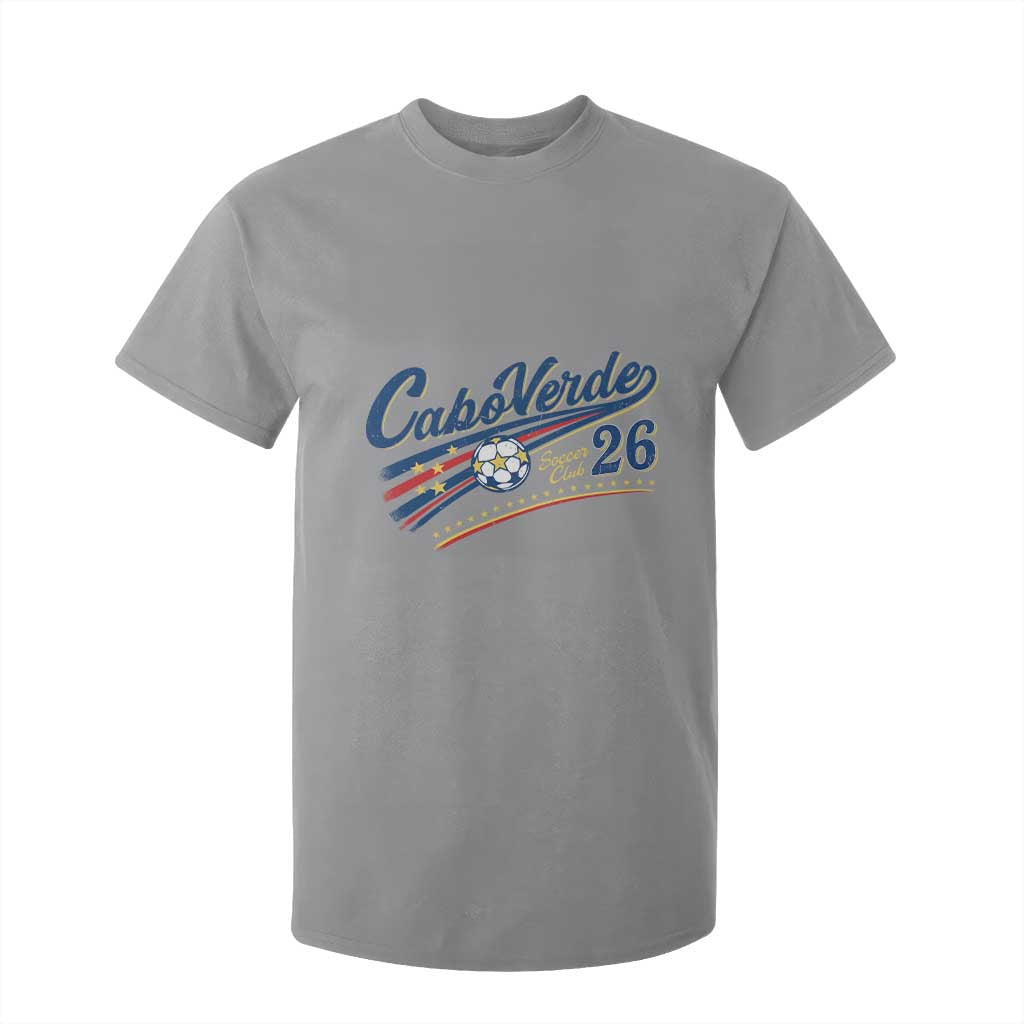 Cabo Verde Soccer Club 26 National Pride T Shirt For Kid Cape Verde Football Fans Retro Sporty Est. 2026