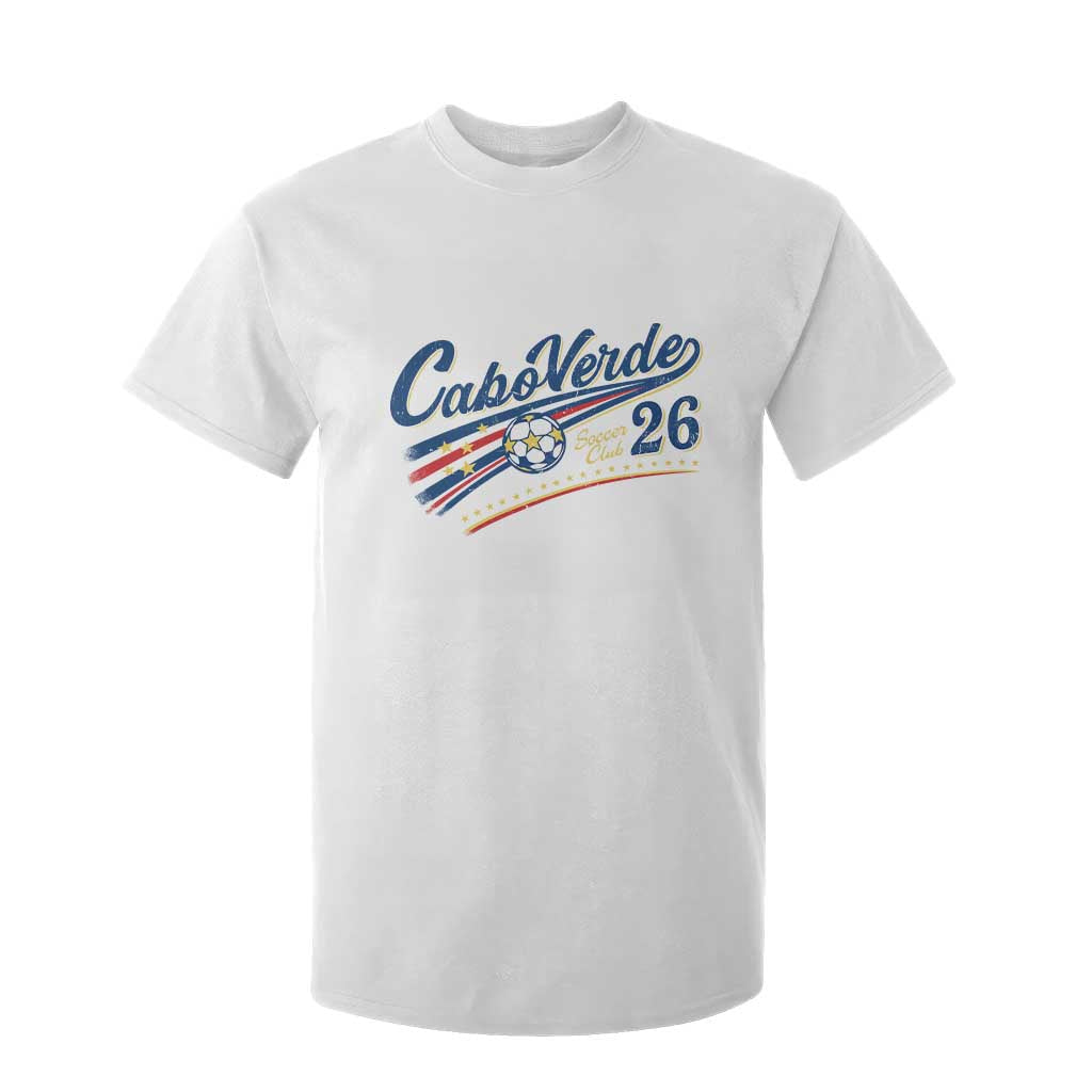 Cabo Verde Soccer Club 26 National Pride T Shirt For Kid Cape Verde Football Fans Retro Sporty Est. 2026 TS02 White Print Your Wear